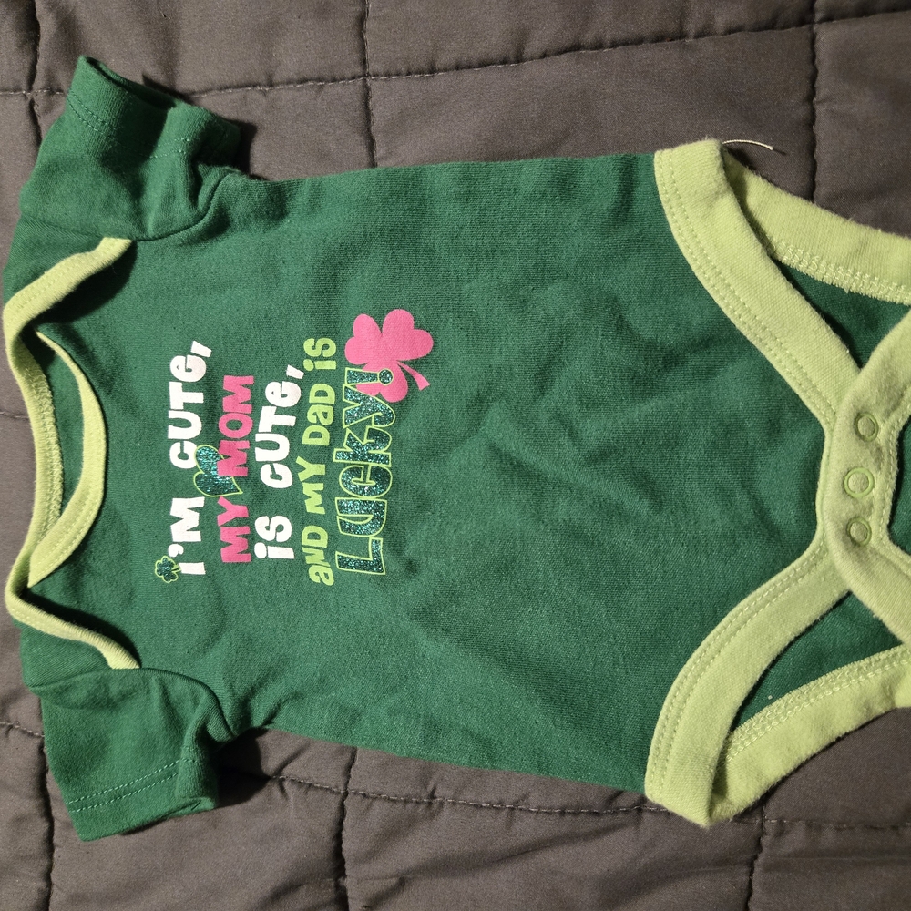 Green and Pink Kids One Piece